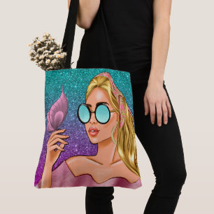 Tote Bag Beauté et un Papillon - Voir au Verso...