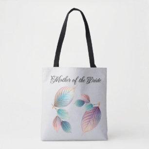 Tote Bag Beauté Ethérée Soft Tone Whimsical Feuilles Pastel