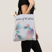 Tote Bag Beauté Ethérée Soft Tone Whimsical Feuilles Pastel (De près)