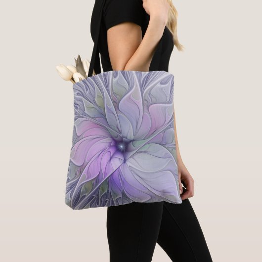 Tote Bag Beauté étonnante Fleur d'art Abstrait fractal mode (De près)