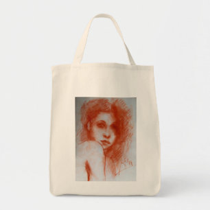 Tote Bag BEAUTÉ ROMANTIQUE / Portrait de femme en Sepia Bro