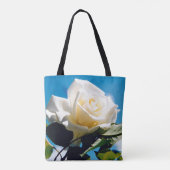 Tote Bag Beauté Rose Blanche (Dos)