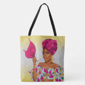 Tote Bag Beauté Spirituelle Afro-Américaine - Regardez Derr (Devant)