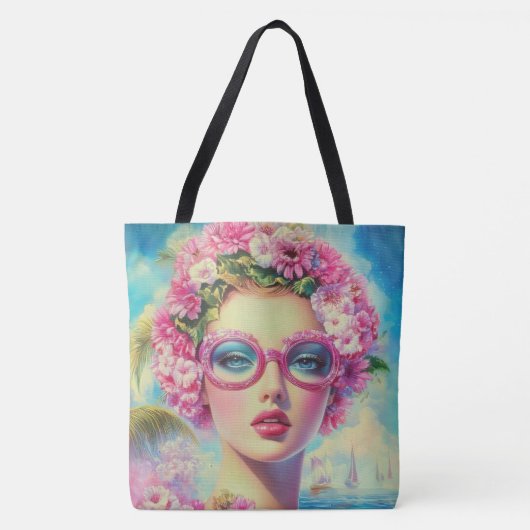 Tote Bag Beauté tropicale rétro (Devant)