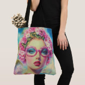 Tote Bag Beauté tropicale rétro (De près)
