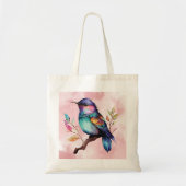 Tote Bag Beautiful bird on a branch (Devant)