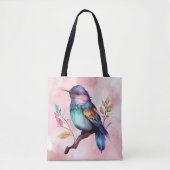 Tote Bag Beautiful bird on a branch (Devant)
