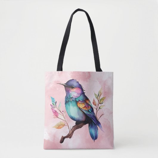 Tote Bag Beautiful bird on a branch (Devant)