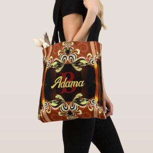 Tote Bag Beautiful Earth Flourish Nom personnalisé