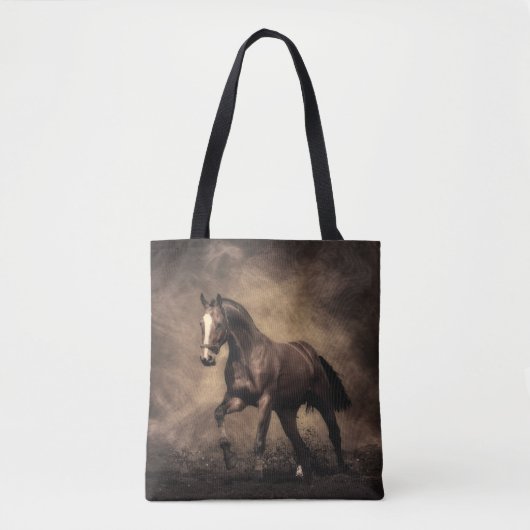Tote Bag Beautiful horse throw pillow (Devant)