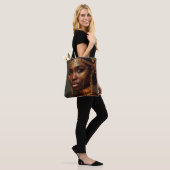 Tote Bag Beautiful Nubian Goddess in Gold (Sur le modèle)