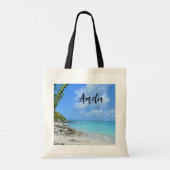 Tote Bag Beautiful Turquoise Tropical Beach (Dos)