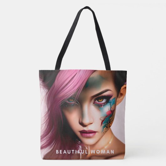 Tote Bag beautiful woman (Devant)
