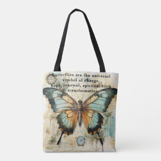 Tote Bag Beautiful Words about Butterflies