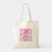Tote Bag Beautifully Designed Cute Looking Witch in Pastel (Dos)