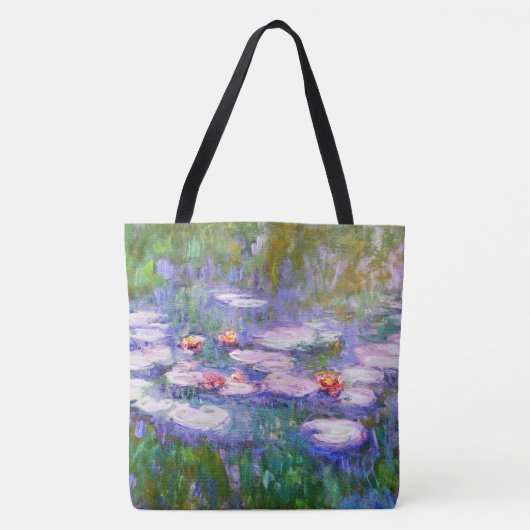 Tote Bag Beaux-arts 1919 de Claude Monet de nénuphars (Devant)