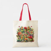Tote Bag Beaux Cactus Fleuris (Dos)