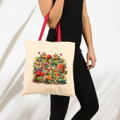 Tote Bag Beaux Cactus Fleuris