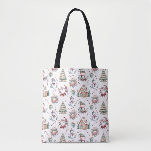 Tote Bag Beaux éléments de Noël (Devant)