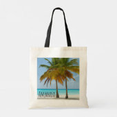 Tote Bag Beaux palmiers sur une plage tropicale (Dos)