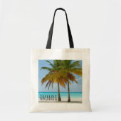 Tote Bag Beaux palmiers sur une plage tropicale (Devant)
