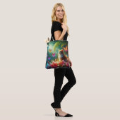 Tote Bag Beaux papillons rêveurs & Chat (Sur le modèle)