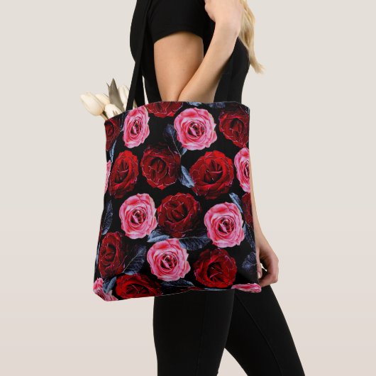 Tote Bag Beaux Roses en fleurs (De près)