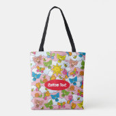 Tote Bag Bébé Animaux Arrière - plan (Dos)