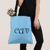 Tote Bag Bébé bleu (De près)
