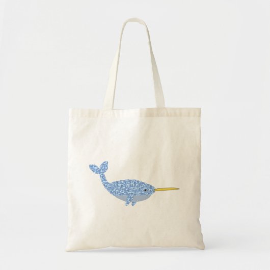 Tote Bag Bébé bleu mignon garçon Narwhal (Devant)
