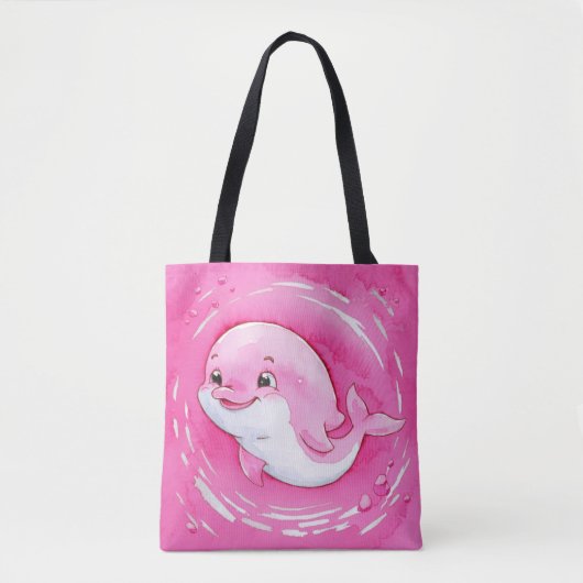 Tote Bag Bébé Dauphin (Devant)