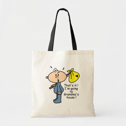 Tote Bag Bébé de la maison de grand-mère (BLUE) (Devant)