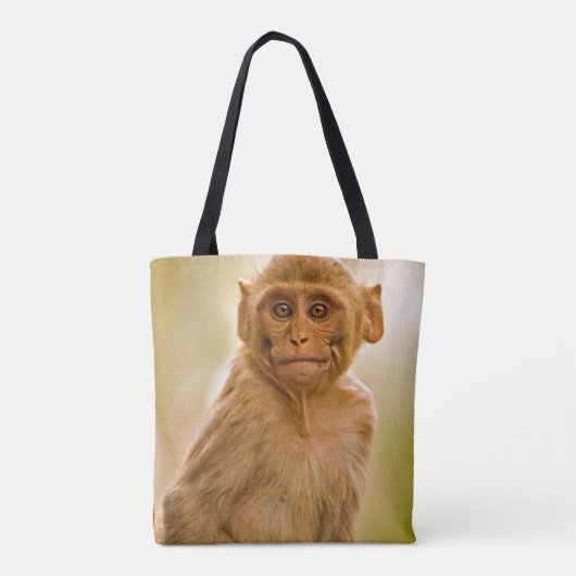 Tote Bag Bébé de Macaque de rhésus (Macaca Mulatta) | dans (Dos)