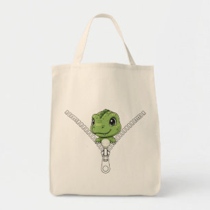Tote Bag Bébé dinosaure mignon Peek