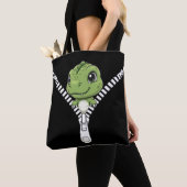 Tote Bag Bébé dinosaure mignon Peek (De près)