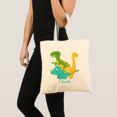 Tote Bag Bébé dinosaures mignons Tréx (Devant (produit))