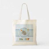 Tote Bag Bébé Eléphant mignon Faire-part (Dos)
