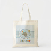 Tote Bag Bébé Eléphant mignon Faire-part (Devant)