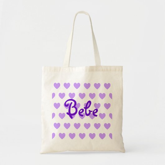 Tote Bag Bebe en violet (Devant)