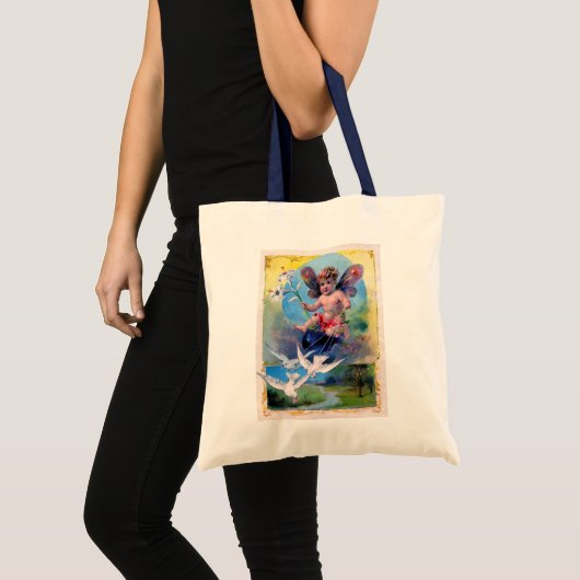 TOTE BAG BÉBÉ FAIRY AVEC DES CHÈNES (Devant (produit))
