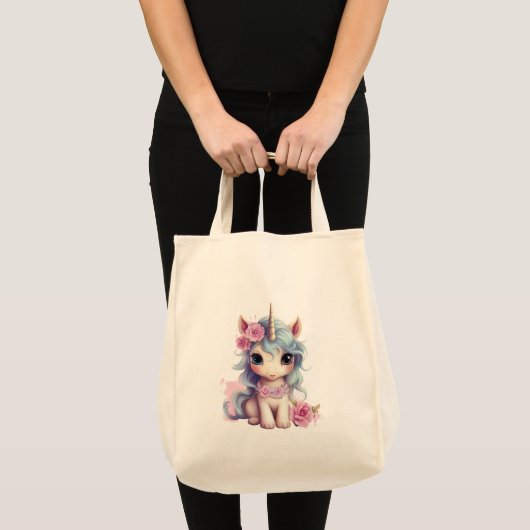 Tote Bag Bébé fée mignon Unicorn Imaginaire mousseux (Devant (produit))