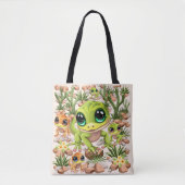 Tote Bag Bébé Geckos jote personnages de dessin (Devant)