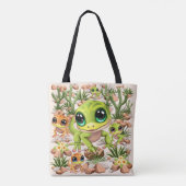 Tote Bag Bébé Geckos jote personnages de dessin (Dos)