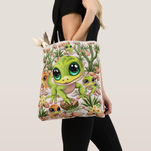 Tote Bag Bébé Geckos jote personnages de dessin