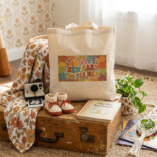 Tote Bag Bébé Groovy en Route Rétro Soleil