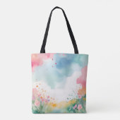 Tote Bag Bébé lapin au printemps (Dos)