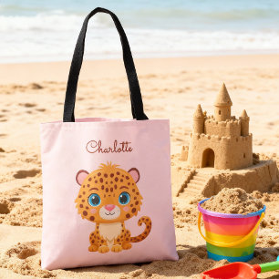 Tote Bag Bébé léopard mignon animaux de safari pour enfants
