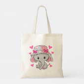 Tote Bag Bébé mignon Eléphant fille (Dos)