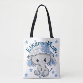Tote Bag Bébé mignon éléphant garçon (Devant)