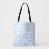 Tote Bag Bébé mignon garçon Motif monogramme (Devant)
